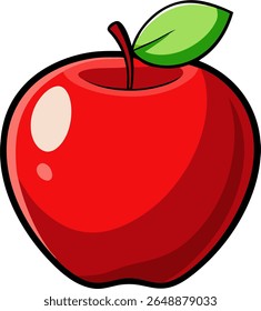 Apple Vector Illustration – Fresh Fruit for Design Projects