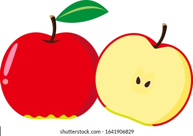 Apple vector illustration . fruits