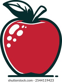 apple Vector illustration healthy fruit 