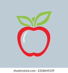 Apple vector Illustration Icon Design