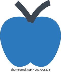 apple vector illustration isolated on a transparent background. glyph vector icons for concept or web graphics.