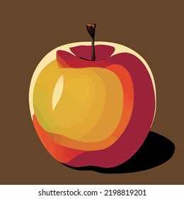 apple vector illustration isolated on background