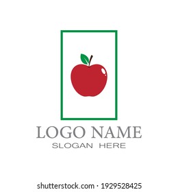 Plantilla de logotipo de ilustraciones vectoriales de Apple