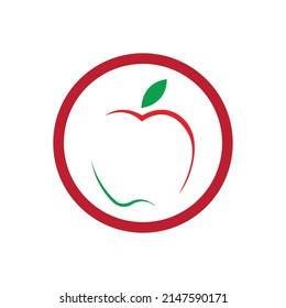 Apple vector illustration logo template