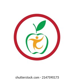 Apple vector illustration logo template