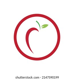 Apple vector illustration logo template