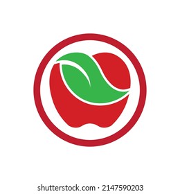 Apple vector illustration logo template