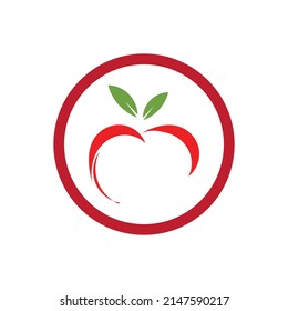 Apple vector illustration logo template