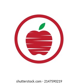 Apple vector illustration logo template