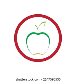 Apple vector illustration logo template