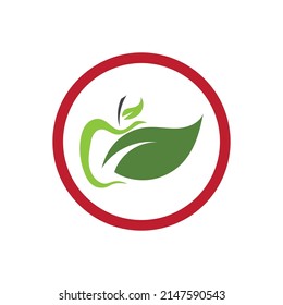 Plantilla de logotipo de ilustraciones vectoriales de Apple