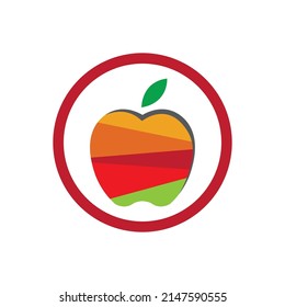 Apple vector illustration logo template