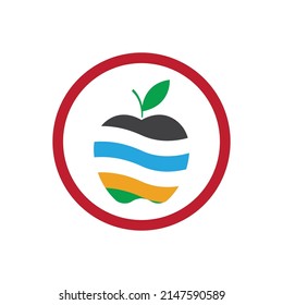 Apple vector illustration logo template