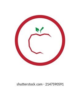 Apple vector illustration logo template