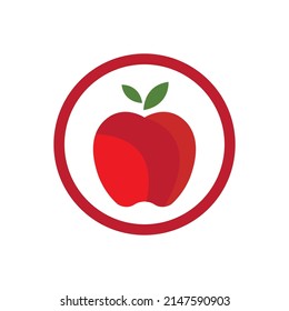 Apple vector illustration logo template