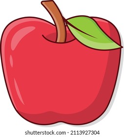 apple Vector illustration on a transparent background.Premium quality symmbols.Vector line flat icon for concept and graphic design.
