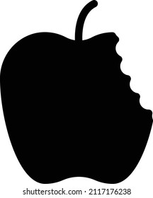 Apple Vector illustration on a transparent background.Premium quality symmbols.Glyphs vector icon for concept and graphic design.