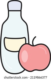 Apfel-Vektorgrafik auf transparentem Hintergrund.Hochwertige Symbole.Vektorgrafik-Flachsymbol für Konzept und Grafikdesign.
