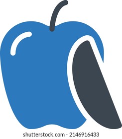 apple Vector illustration on a transparent background. Premium quality symbols. Glyphs  vector icon for concept and graphic design.