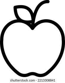 apple  Vector illustration on a transparent background. Premium quality symmbols. Thin line vector icons for concept and graphic design.