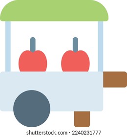 Apfel-Vektorgrafik auf transparentem Hintergrund. Hochwertige Symbole. Zeilenfarbige Vektorsymbole für Konzept und Grafikdesign. 
