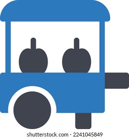 ilustración de apple Vector en un fondo transparente. Símbolos de calidad superior. Iconos vectoriales de glifos para diseño de conceptos y gráficos. 
