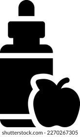 apple  Vector illustration on a transparent background. Premium quality symmbols. Glyphs vector icons for concept and graphic design.