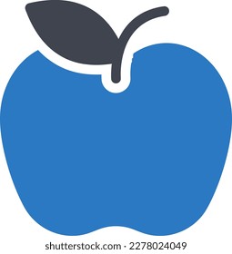 Apple Vector illustration on a transparent background. Premium quality symmbols. Glyphs vector icons for concept and graphic design. 
