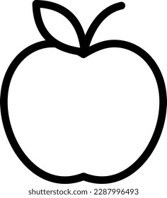 Apple Vector illustration on a transparent background. Premium quality symmbols. Thin line vector icons for concept and graphic design. 
