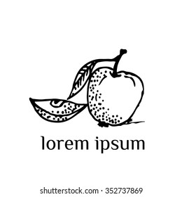 Apple  vector illustration (sign, symbol, logo, icon)