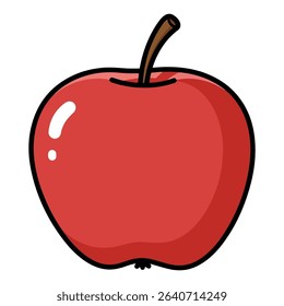 Apple vector illustration, simple design