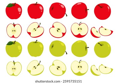 apple vector logo isolated on white background.