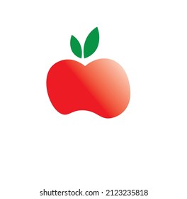 Apple vector minimalist illustration or clip art