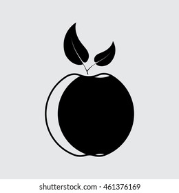 apple vector silhouette simple icon