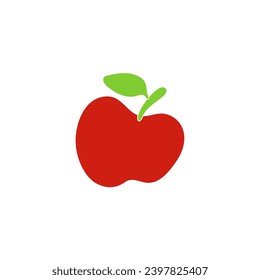 Apple vector in simple animated form good for icons and logos