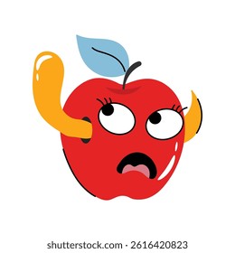 Apple vector Sticker. Eps 10 file