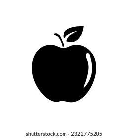 ApfelVektorgrafik, Apfelfrucht-Illustrationssymbol.Webdesign-Vektorgrafik auf weißem Hintergrund.EPS