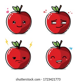 Apple Vector That Made Like Expression Stock Vector (Royalty Free ...