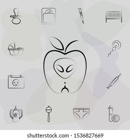 Apple, vegetables concept line icon. Universal set of maternity for website design and development, app development