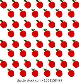 Apple wallpaper, illustration, vector on white background.