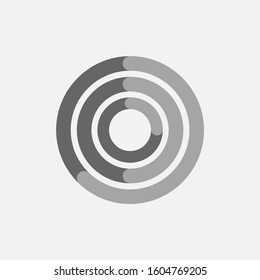 Apple Watch IOS Watch Os Apple Circular Activity Ring Flat Vector Icon For Watch Apps And Websites