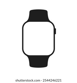 Smartwatch dispositivo modelo modelo plano isolado vetor ilustração