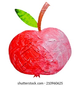 Apple watercolor vector