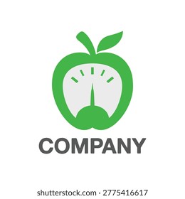 Apple weight scale. Modern logo design