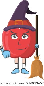 Apple witcher design character, design vector illustrator, character design on white background.