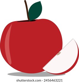 Apple withapple pice vector icon eps 10 