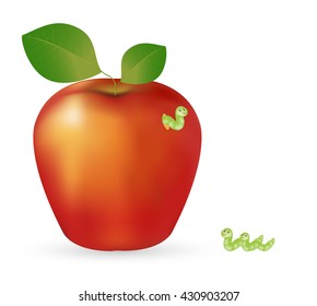 apple and worm