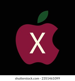 Apple X and  latter logo design