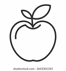 Appleberry Fruit outline icon on white background