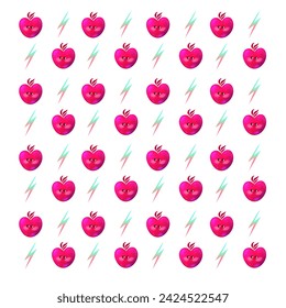 Applecute, drawing with a transparent background